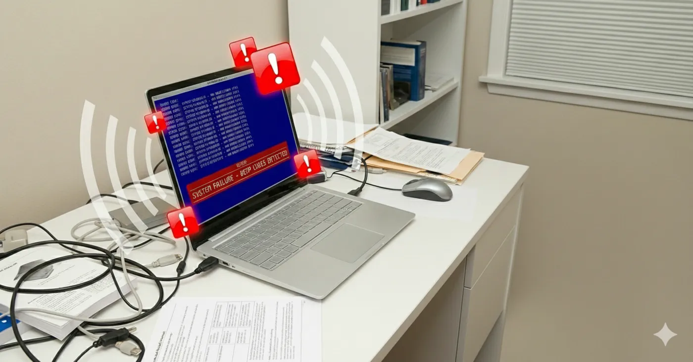 למה מחשב נייד מצפצף?