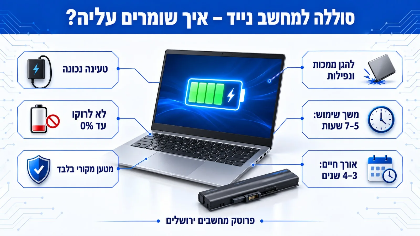 סוללה למחשב נייד מאמר סוללה למחשב נייד מאמר